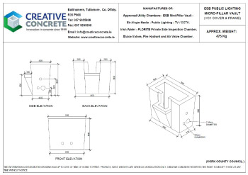 Creative Concrete ESB Public Lighting Micro-Pillar Vault