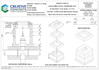 Creative Concrete Irish Water Sluice Valve Chamber 1200mm