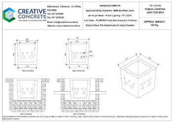 Creative Concrete Virgin Media TV CCTV Public Lighting Junction Box